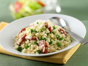 Chorizo and Pea Risotto