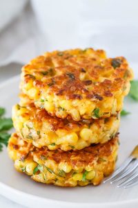 Cheesy Corn Fritters