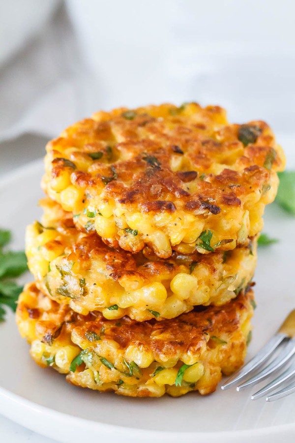 Cheesy Corn Fritters